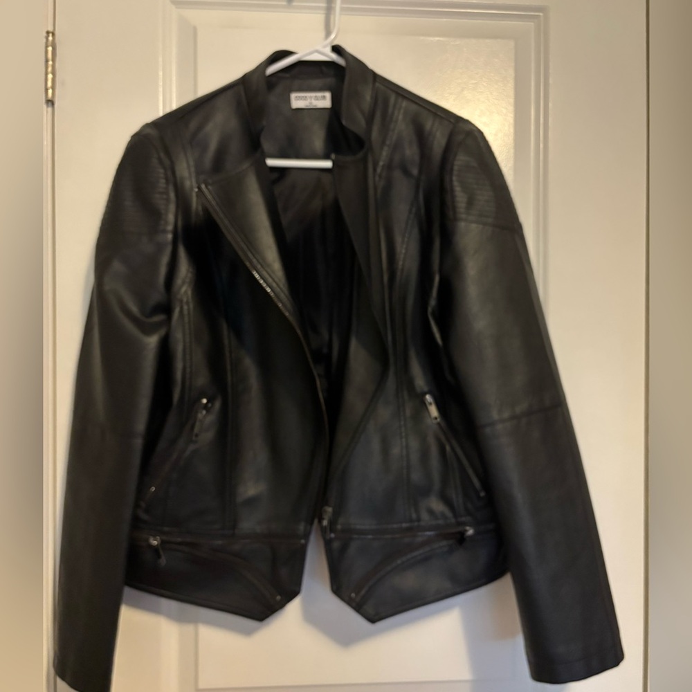 Black faux Leather Jacket